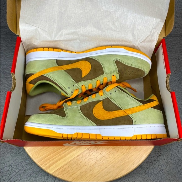 🫒 💛🥑 Nike Dunk Low Dusty Olive SZ 6.5M / 8W 🥑💚🫒 - Picture 4 of 5
